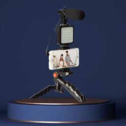 FRONY Video Kit with(Tripod) LED Lights & Wireless Microphone For Vlogging/YouTubeB305 Tripod-image-82