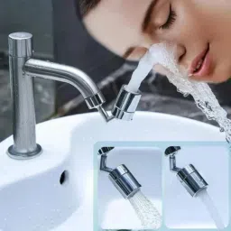 720° Rotating Dual Mode Faucet Sprayer – Soft Stream & Strong Spray Tap Mount Water Filter-image-5