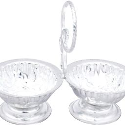 pure silver kumkum haldi holder / roli chawal box for puja (wt. 16-17 grams) Silver-image-51