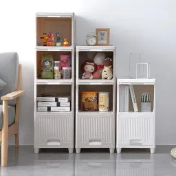 5 Layer Plastic Storage Box, Foldable Cabinet for Clothes & Wardrobe for Clothes PVC Collapsible Wardrobe-17