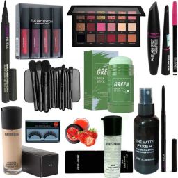 Professional Waterproof Combo Bridal Beauty Parlour Makeup Set For Women & Girls-image-87