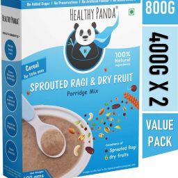 Organic Sprouted Ragi Dry fruit Porridge (800g) Ragi Powder for babies Cereal Cereal-16