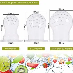 little warriors Baby Fruit Feeder and Pacifier - Fresh Food Feeder, Infant Teether Nibbler Toys, for Toddlers & Kids (Yellow) Teether and Feeder image 5
