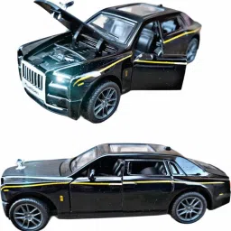 Rolls Royce Metal Car with Openable 2 Doors Sound and Light for Kids-image-17