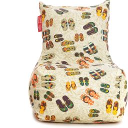 XXL Classic Cotton Canvas Abstract Printed Bean Bag Chair With Bean Filling-picture-22