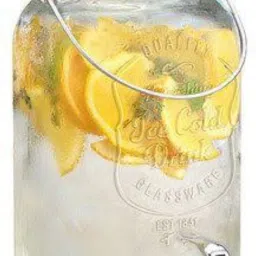 Glass Beverage And Juice Dispenser With Attached Silver Tap 3500 ML Bottom Loading Water Dispenser-5