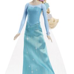 Getting Ready Elsa Fashion Doll in Signature Dress and 9 Accessories-0