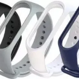 AUDICE COMBO OF 4PCS SOFT SILICON BAND STRAP FOR XIAOMI MI BAND 3 AND XIAOMI MI BAND 4 Smart Band Strap-image-2