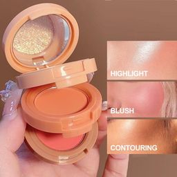 florero highlight-blush-3 in 1 blush blusher + highlighter + compact Pro 4.8 g-picture-24