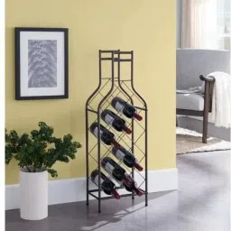 Metal Bottle Holder 15 Shelf Glass Bottle Holder Hanging Bottle Cup Rack Iron Glass Holder, Iron Holder, Door Mount Towel Bars, Grooming Rack, Spice Racks, Utility Rack-picture-8