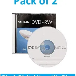 Sauran DVD Rewritable Pack of 2 Blank Digital Versatile Disc DVD 4.7 GB-10