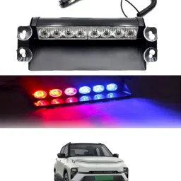 12V/8Led Red & Blue Dash Police Strobe Flash Warning Light For Car/SUV/Jeep-209 Car Fancy Lights-image-97