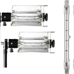 GiftMax Porta Umbrella Video Light with 1000 Watt Halogen Tube for still Video Photography Portable Studio 1000 lx Camera LED Light (Pack of 2) 1000 lx Camera LED Light-31