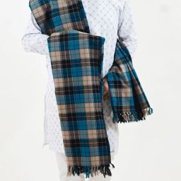 Vrinde Wool Checkered Men Shawl-image-85