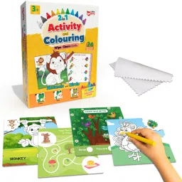 Flash Cards for Kids: Animals & Birds, Colour & Activity Flashcards With Crayons-18
