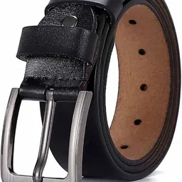 elite crafts Men Casual, Evening, Formal, Party Black Genuine Leather Belt-picture-4