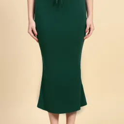 Trendmalls New.P01-DarkGreen Lycra Blend Petticoat-image-11