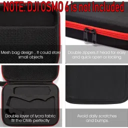 SUPVOX Storage Bag for DJI Osmo Mobile 6 Hard Shell Nylon Portable Smartphone GimbalCamera Bag image 5
