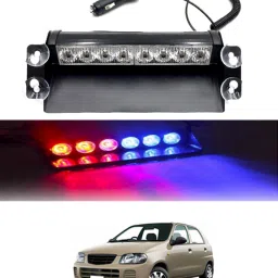 12V/8Led Red & Blue Dash Police Strobe Flash Warning Light For Car/SUV/Jeep-015 Car Fancy Lights-image-90
