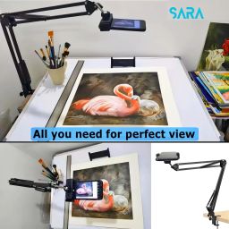 SARA Overhead Tripod Stand for YouTube Video Recording Cooking and Sketch Videos Tripod Kit, Tripod, Tripod Ball Head, Tripod Clamp image 3