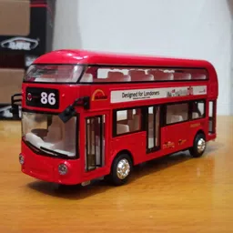 dezicon Double Decker Bus Alloy Metal Die-cast London-red DZE-picture-2