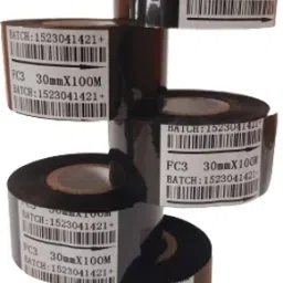 Smartson 30mm x 100mtr (Pack of 5) Coding Ribbion For Hot Stamping Printer Paper Label-22