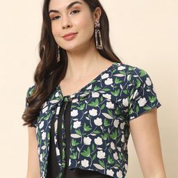 Trend Arrest Floral Printed Crop Tie-Up Shrug-29
