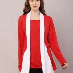 RiseMax Self Design Long Sleeves Shrug-picture-21