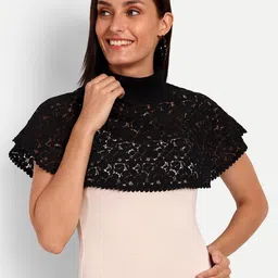 Espresso Self Design Crop Shrug-4