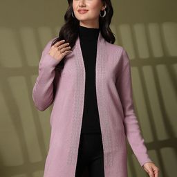 Juelle Embellished Longline Open Front Shrug-3