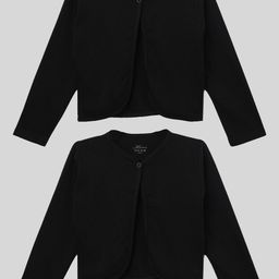 Kryptic Girls Pack Of 2 Open Front Pure Cotton Shrugs-image-62