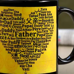 fnp Black & Yellow Happy Fathers Day Printed Ceramic Glossy Mug 325 ml-image-71