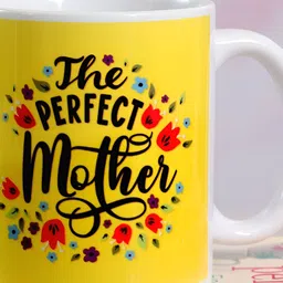 fnp White & Yellow Printed Ceramic Glossy Mug 325ml-image-92