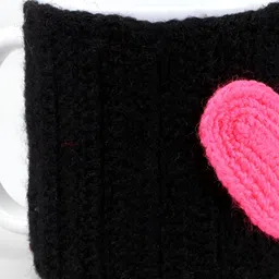 fnp White & Black Personalised Heart Crochet Covered Ceramic Glossy Mug 325 ml-image-12