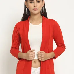 Rute Women Cotton Open Front Shrug-15