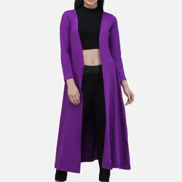 BAESD Open Front Cotton Longline Shrug-19