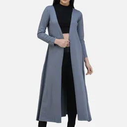 BAESD Open Front Cotton Longline Shrug-14