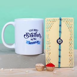 Voylla Set of 2 Evil Eye Thread Rakhi With Mug-image-30