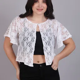 Dressitude Women Crop Button Shrug-51