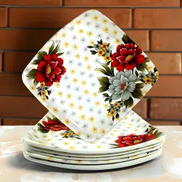 Elevate Your Dinner Experience with our Melamine Dinner Plates perfect for meals Half Plate-1