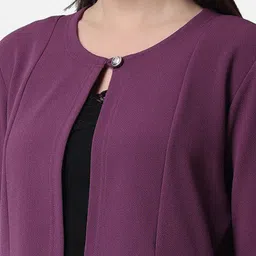 Popwings Long Sleeves Front Open Button Closure Shrug image 4