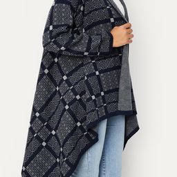 max Ethnic Printed Acrylic Open Front Longline Shrug image 2
