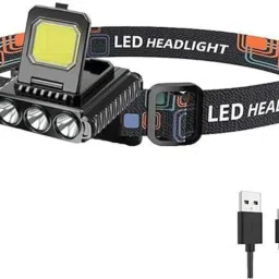 5in1 LED + COB Head Torch Rechargeable Headlamp Flashlight LED Headlamp-image-14