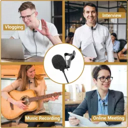 rectitude USB Type C Microphone Mic Audio Mini Clip on Condenser Microphone Mic Microphone image 4