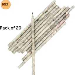 Eco-Friendly Recycled Newspaper Pencils Pack of 20 Pieces Pencil-image-4