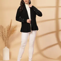 Juelle Self Design Open Front Shrug image 3