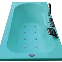 Prestige 4 Ft with Bubble Bath and Filler System - Cyan Blue Free-standing Bathtub-image-63
