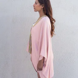 Neora V-Neck Tasselled Button Shrug image 3