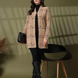 Juelle Printed Open Front Longline Shrug image 4