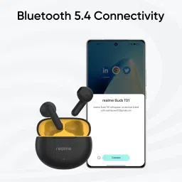 realme Buds T01 with 13mm Driver, AI ENC for Calls, BT 5.4 and upto 28 hours Playback Bluetooth Headset image 5